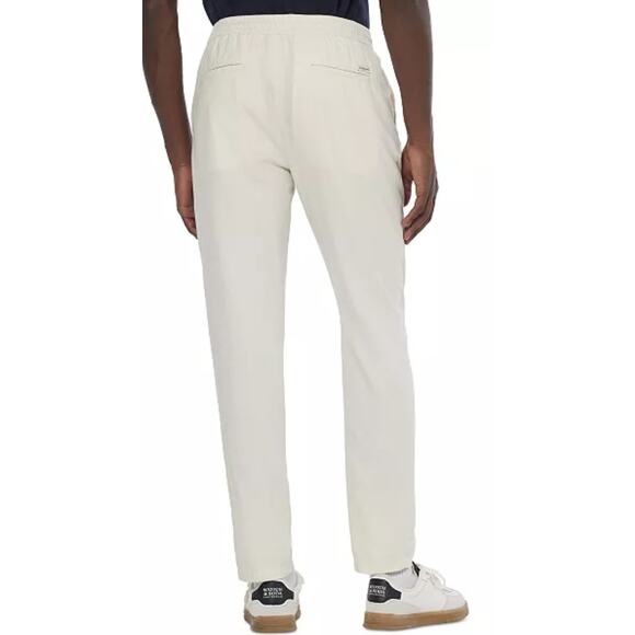 SCOTCH & SODA ESSENTIALS — WARREN COTTON-LINEN TWILL JOGGER. Off White Size 36 - Picture 2 of 7